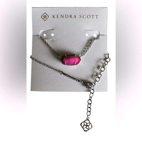 Kendra Scott Fuchsia and Silver Chain - Picture 1 of 3